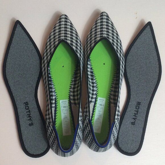 Rothy’s Black & White Houndstooth (The Knot Point II) - Picture 6 of 7